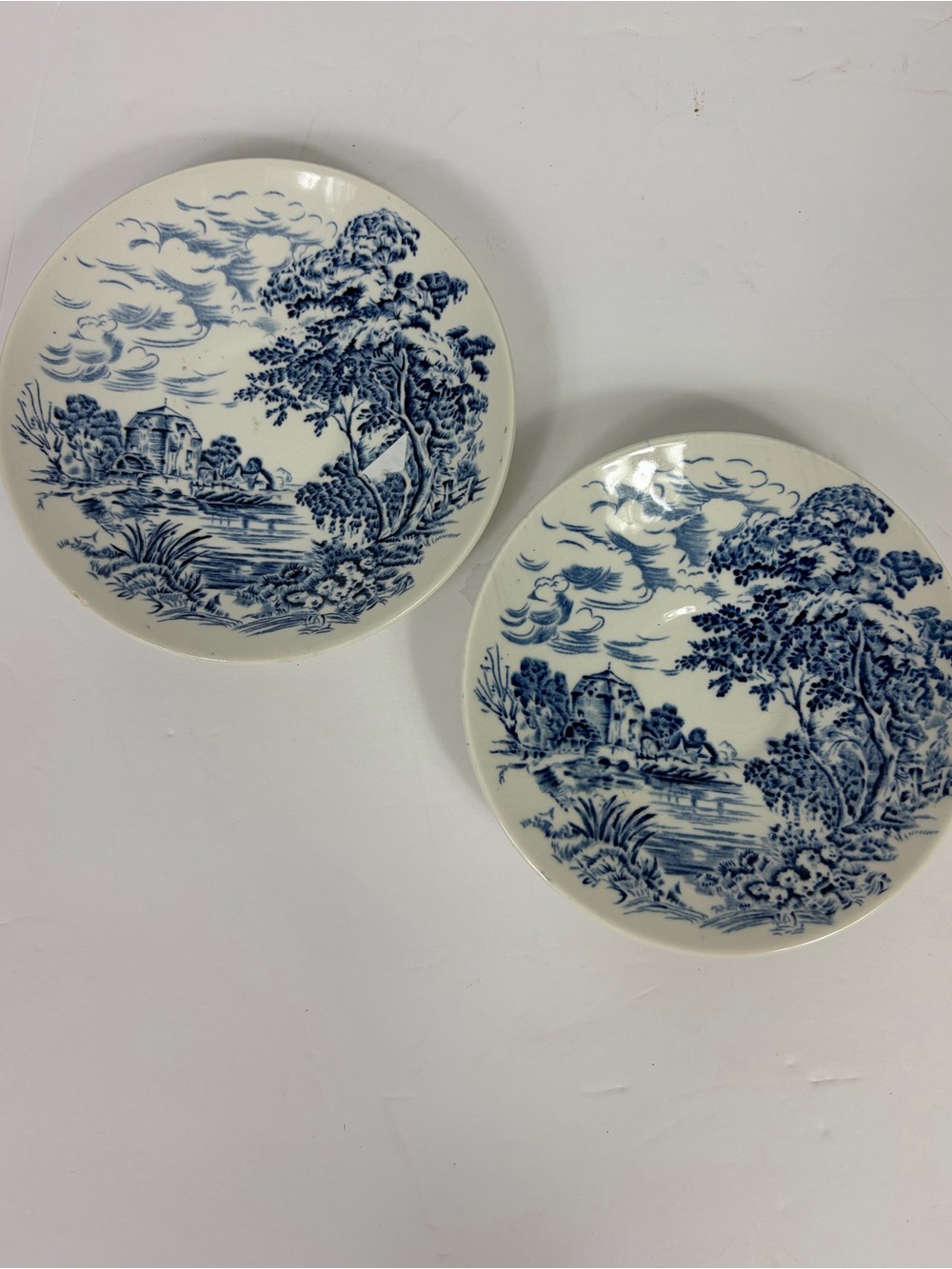 Enoch Wedgwood Countryside Blue and White Bread/Appetizer plate 6 in